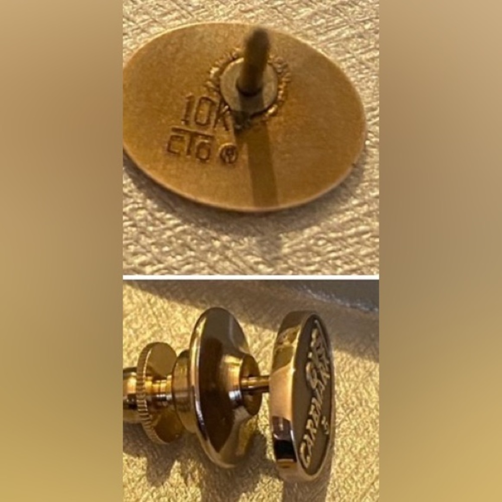 2009 10k gold anniversary pin/tie tack
